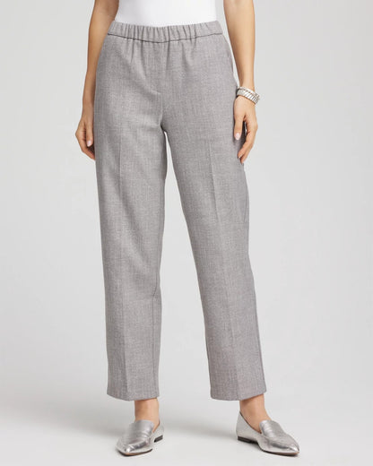 Chico's Shimmer Straight Tapered Ankle Pants