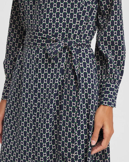 Chico's Chain Print Maxi Shirtdress