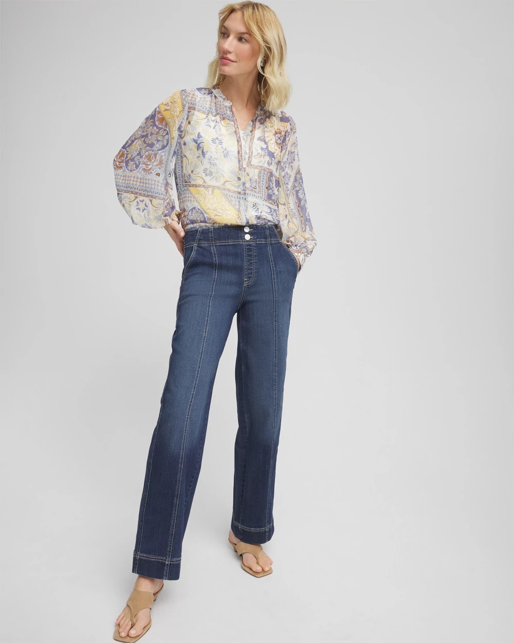 Chico's Pull-On Wide-Leg Jeans