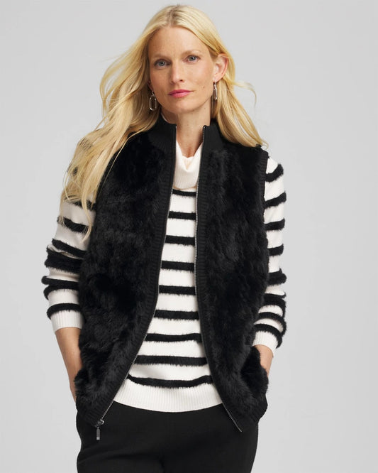Chico's Zenergy® Luxe Faux Fur Vest
