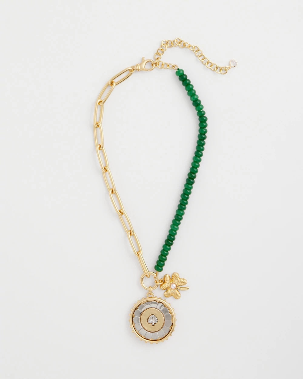 Chico's Short Clover Pendant Necklace