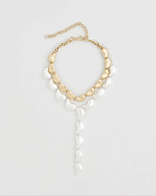 Chico's Convertible Mixed-Metals Y-Necklace