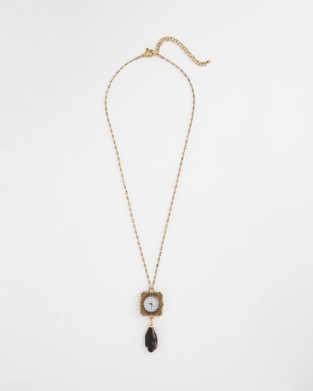 Chico's Clock Pendant Necklace