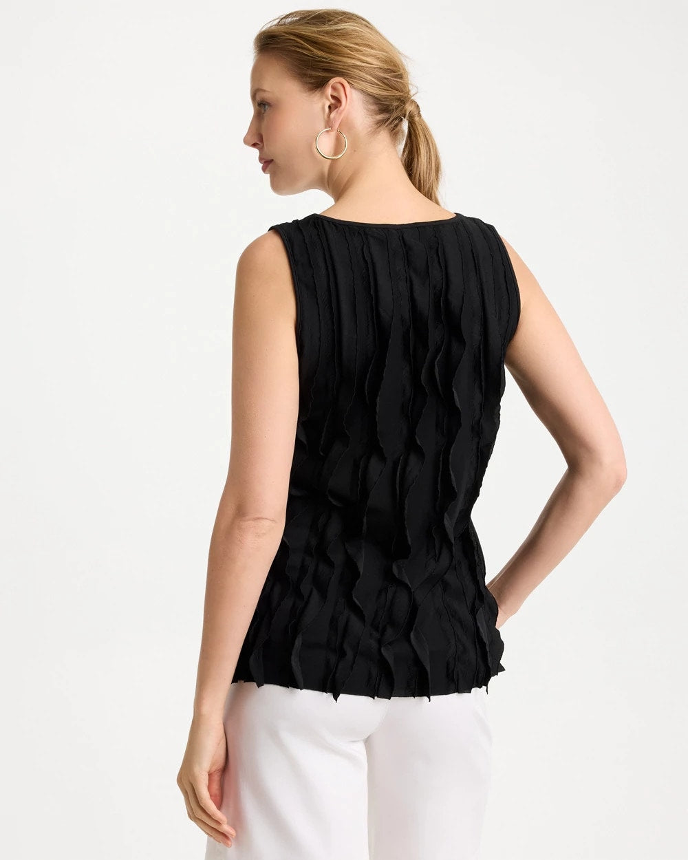 Chico's 3-D Ruffled Tank