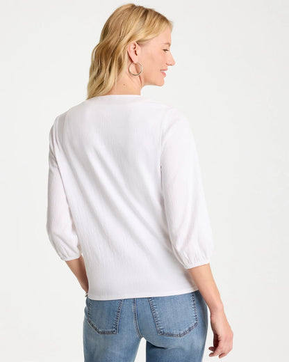 Chico's Knit Gauze Tie-Front Cardigan
