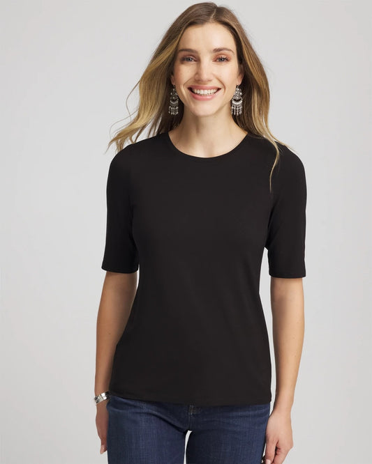 Chico's Elbow Sleeve Tee