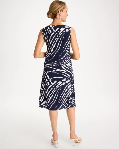 Chico's Jersey Knit Printed Shift Dress