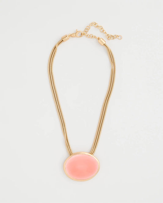 Chico's Coral Pendant Necklace