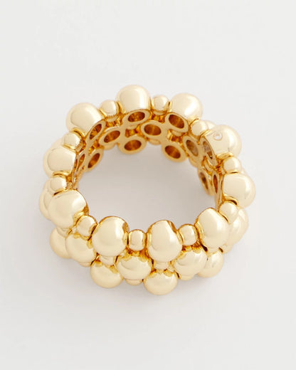 Chico's Gold Bead Stretch Ring