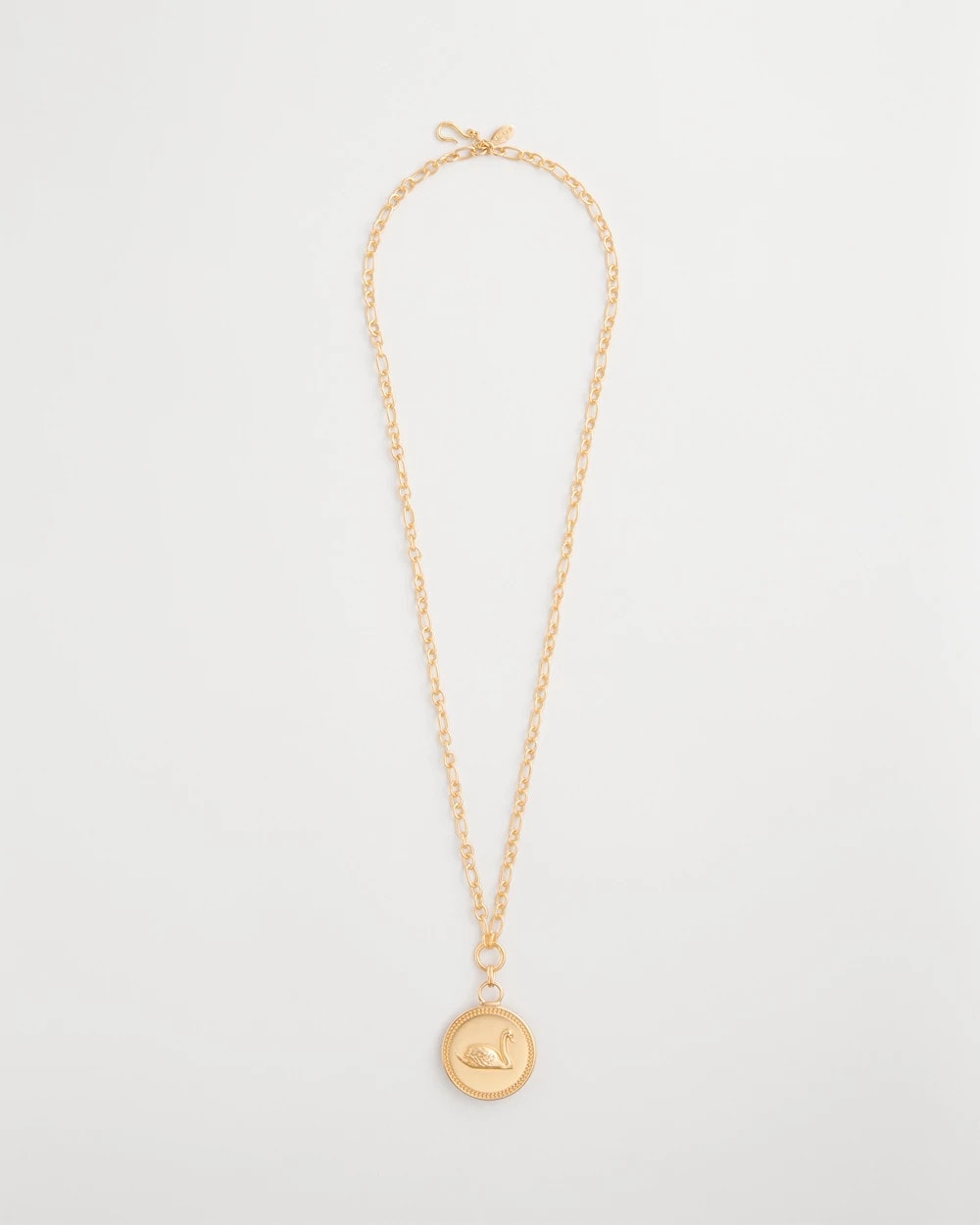 Chico's Reversible Swan Pendant Necklace