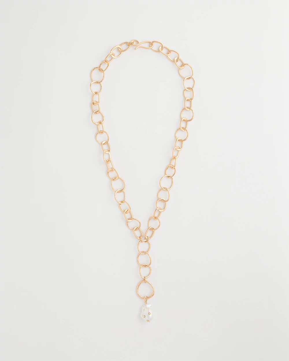 Chico's Pearl Y-Necklace