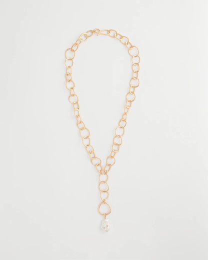 Chico's Pearl Y-Necklace