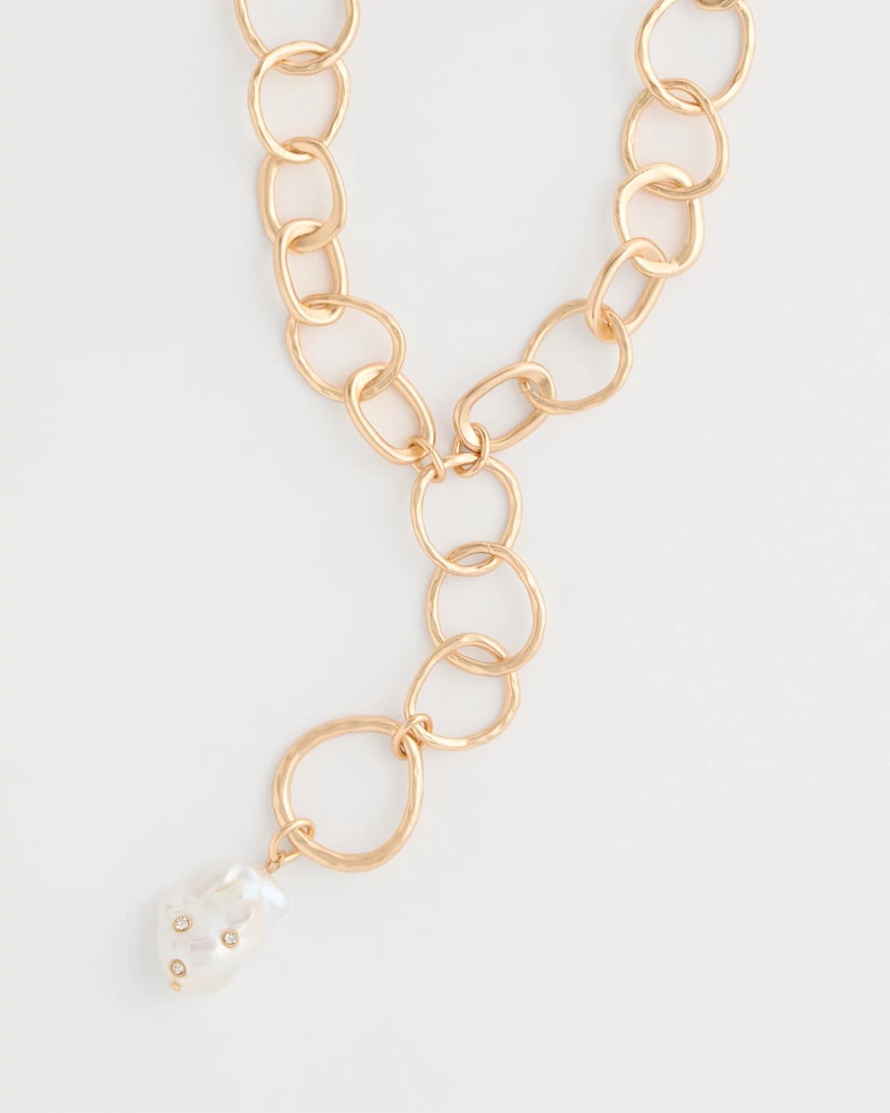 Chico's Pearl Y-Necklace