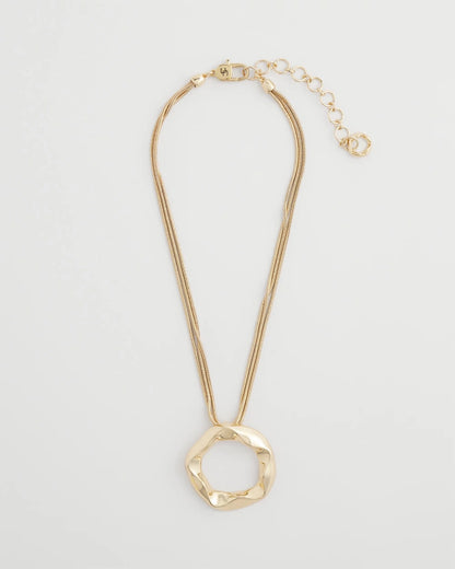 Chico's Short Circle Pendant