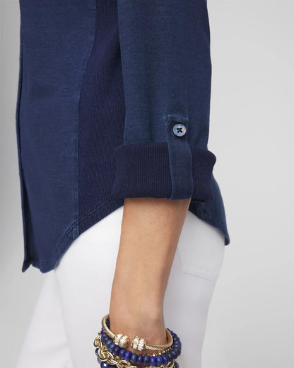 Chico's Collared Henley Top