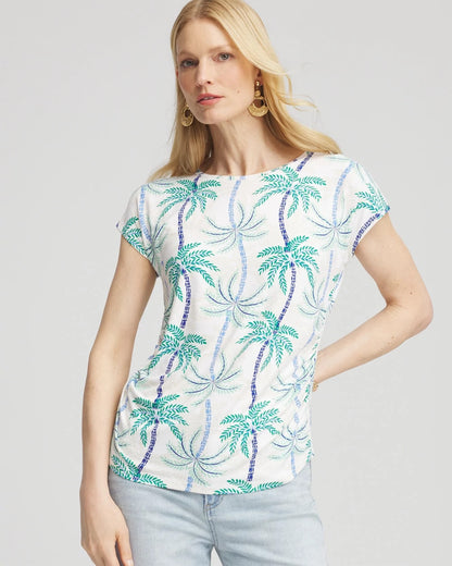 Chico's Cap Sleeve Dolman Tee