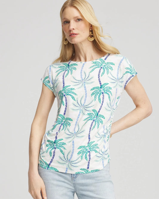 Chico's Cap Sleeve Dolman Tee