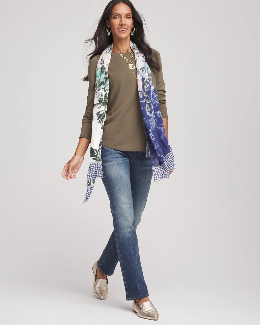 Chico's Ella Bateau Pullover Sweater