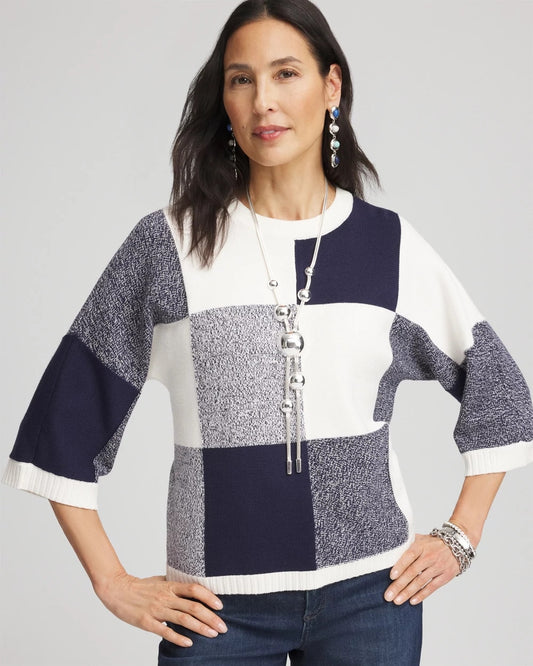 Chico's Dolman Sleeve Pullover Sweater