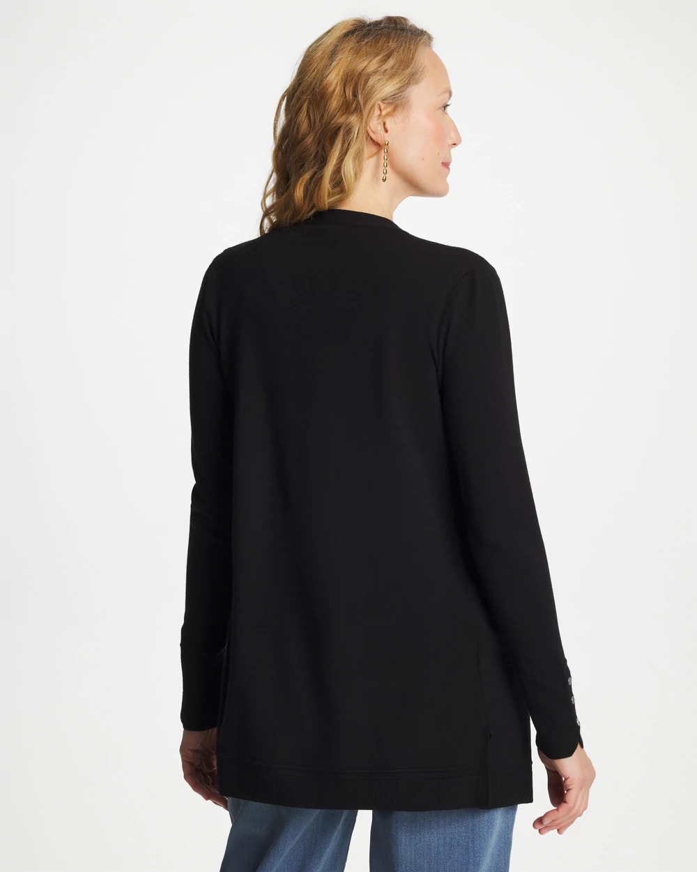 Chico's Ella Ottoman-Trim Cardigan