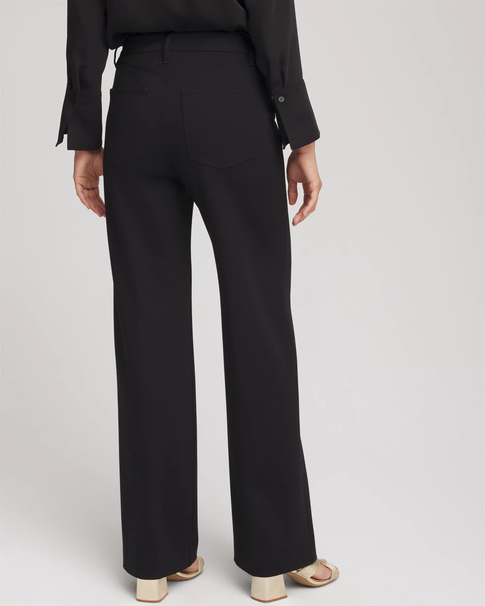 Chico's Five-Pocket Wide-Leg Ponte Pants