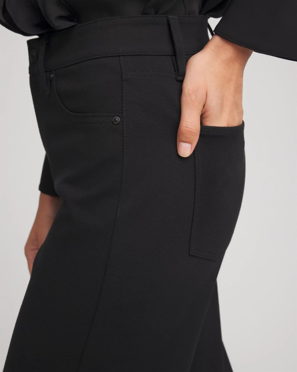 Chico's Five-Pocket Wide-Leg Ponte Pants