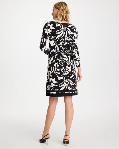 Chico's Jersey Knit Boatneck Shift Dress