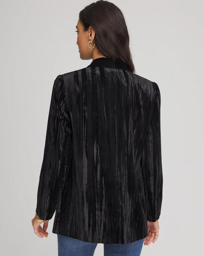 Chico's Velvet Shawl Collar Blazer