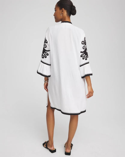 Chico's Embroidered Beach Swimsuit Cover Up