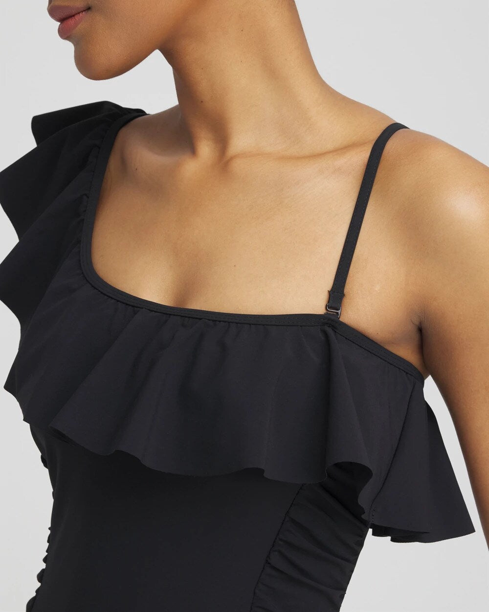 Chico's Gottex One Shoulder One Piece Swimsuit