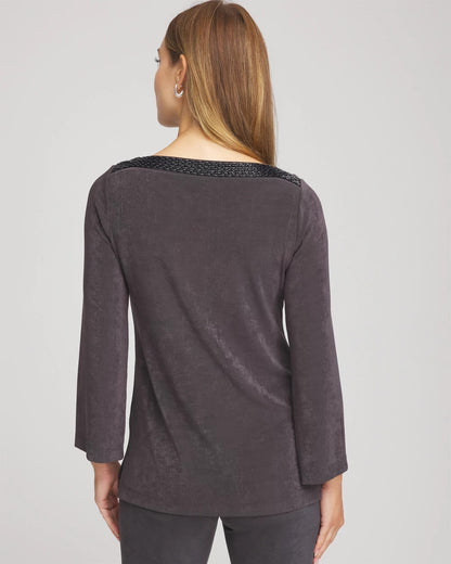 Chico's Travelers™ Koia Pearl Beaded Tunic