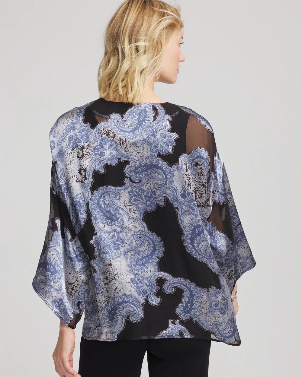 Chico's Travelers™ Collection Paisley Burnout Jacket