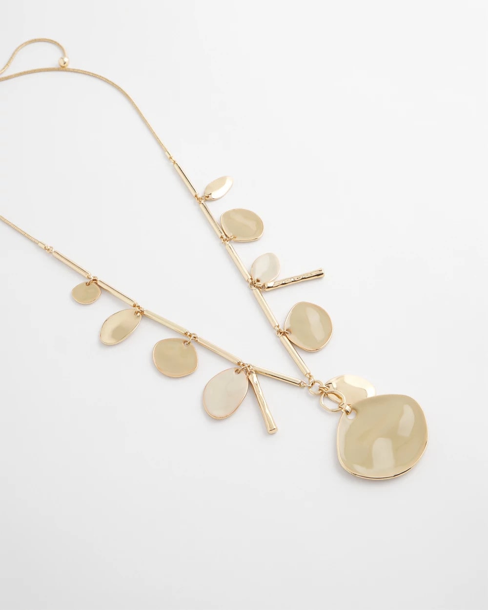 Chico's Gold Long Single Strand Necklace