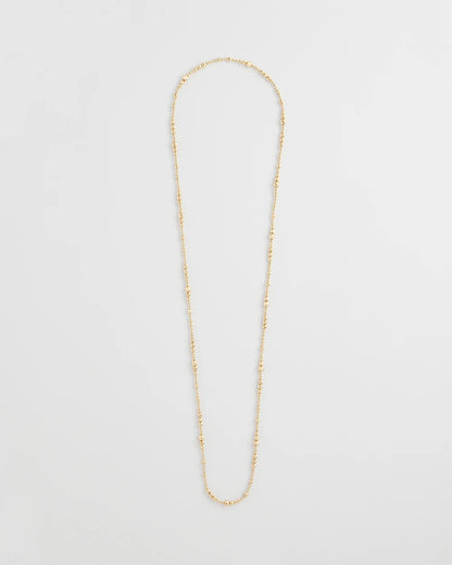Chico's Goldtone Long Beaded Necklace