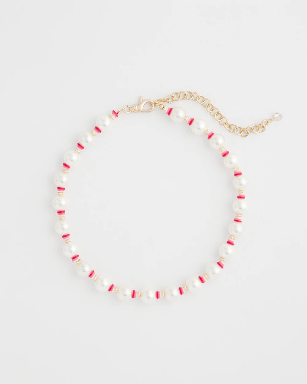 Chico's Short Pearl Pink Necklace