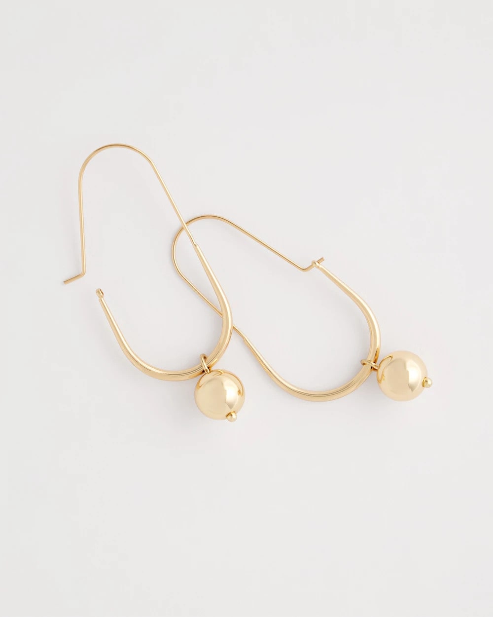 Chico's Gold Bead Threader Earrings