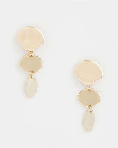 Chico's Liner Gold Drop Earrings