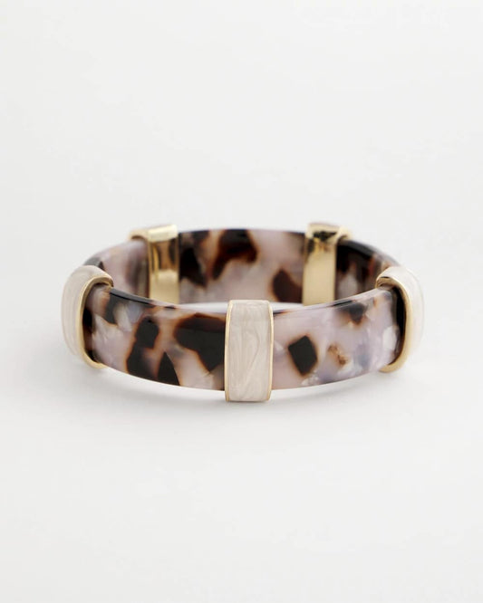 Chico's Tortoise Spider Lily Stretch Bangle